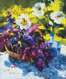 Lilacs and Poppies, Hedi Moran